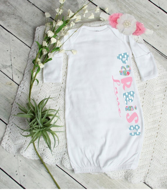 personalized baby gown