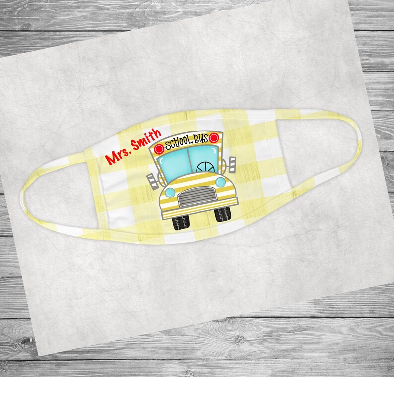 School Bus Driver Face Mask Bus Driver Mask Etsy