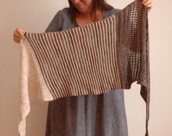 With the Flow Shawl Knitting Pattern / Digital PDF Download / Shawl Pattern / Knitting Pattern / Scarf / Wrap / Knit