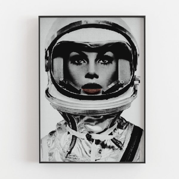 Faster than an Astronaut - 60s Space Age Atomic Fashion Print