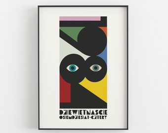 1984 - Retro Polish Minimal Art Poster