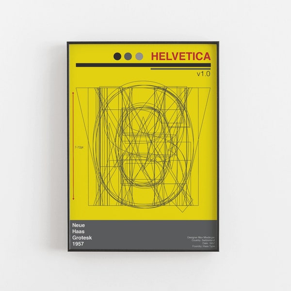 Helvetica - Grafisch Ontwerp Art Print