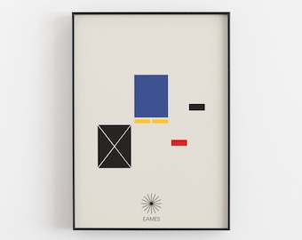 Eames House Minimal Art Print