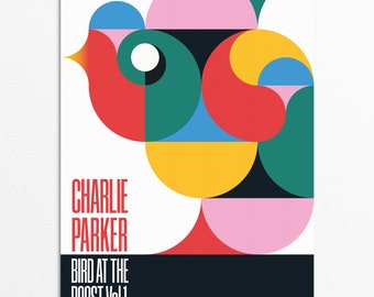 Bird At The Roost - Modern Contemporary Jazz Print