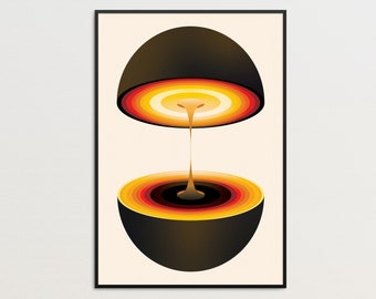 Supernova - Retro Art Print