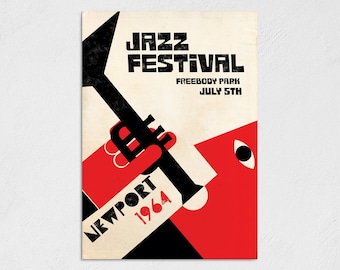 Newport 64 - Minimal Design Jazz Festival Poster