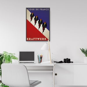 Tour De France Art Deco Style Kraftwerk Art Print image 5