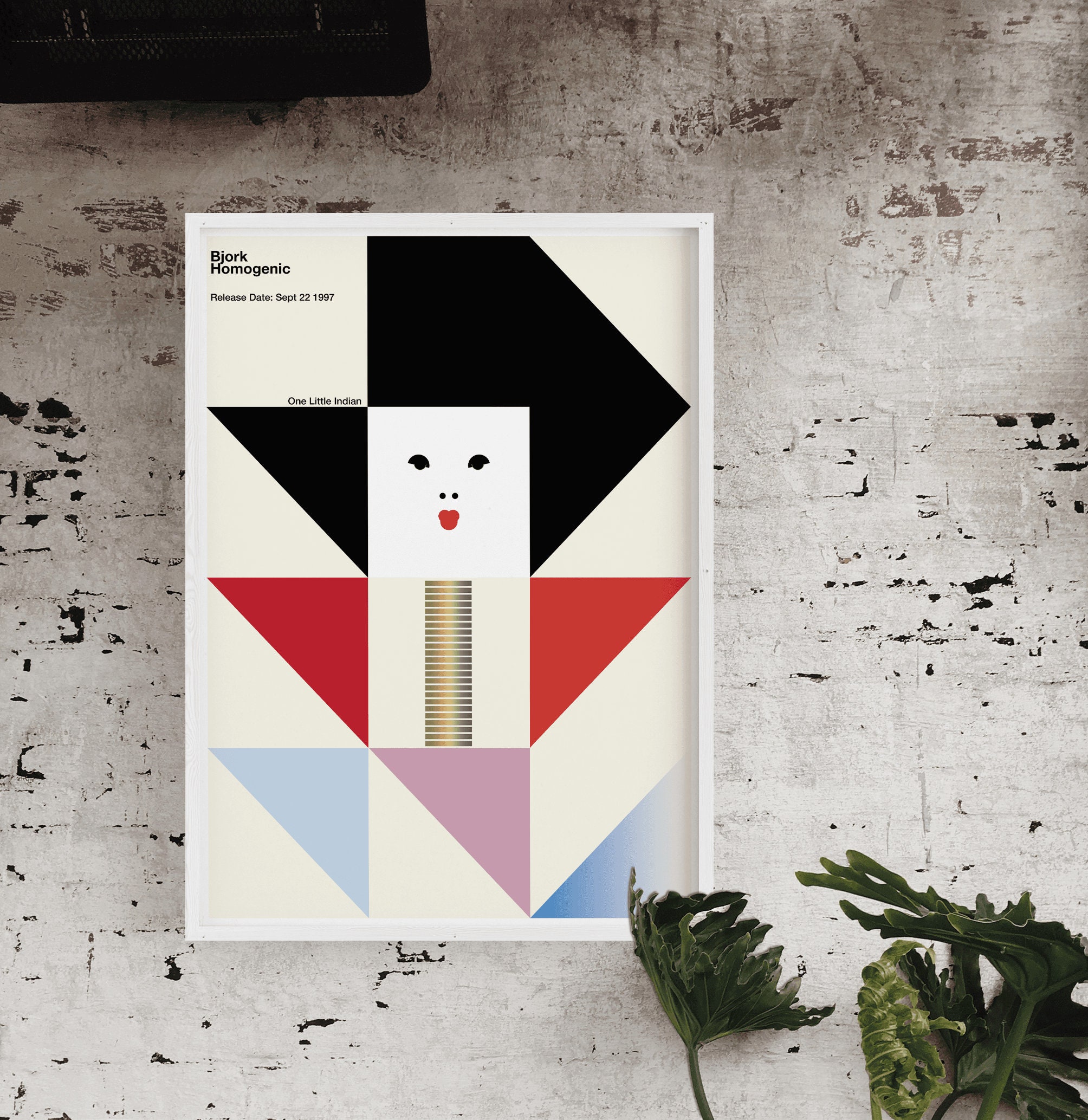 Homogenic - Bjork Minimalist Geometric Art Poster - Etsy