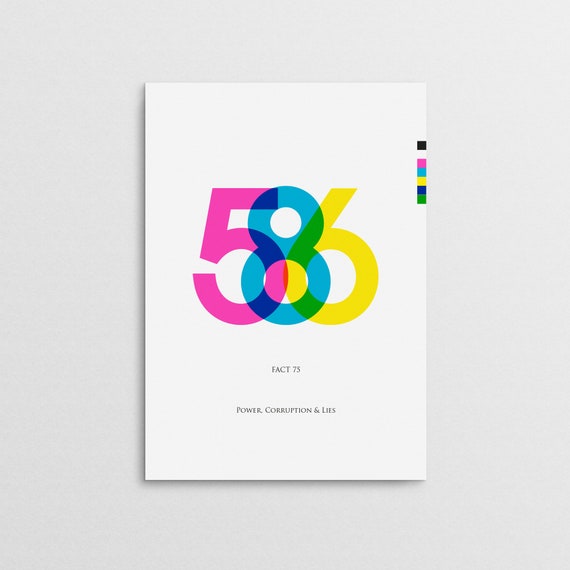 586 - New Order - Power, Corruption & Lies Poster (CMYK Edition)