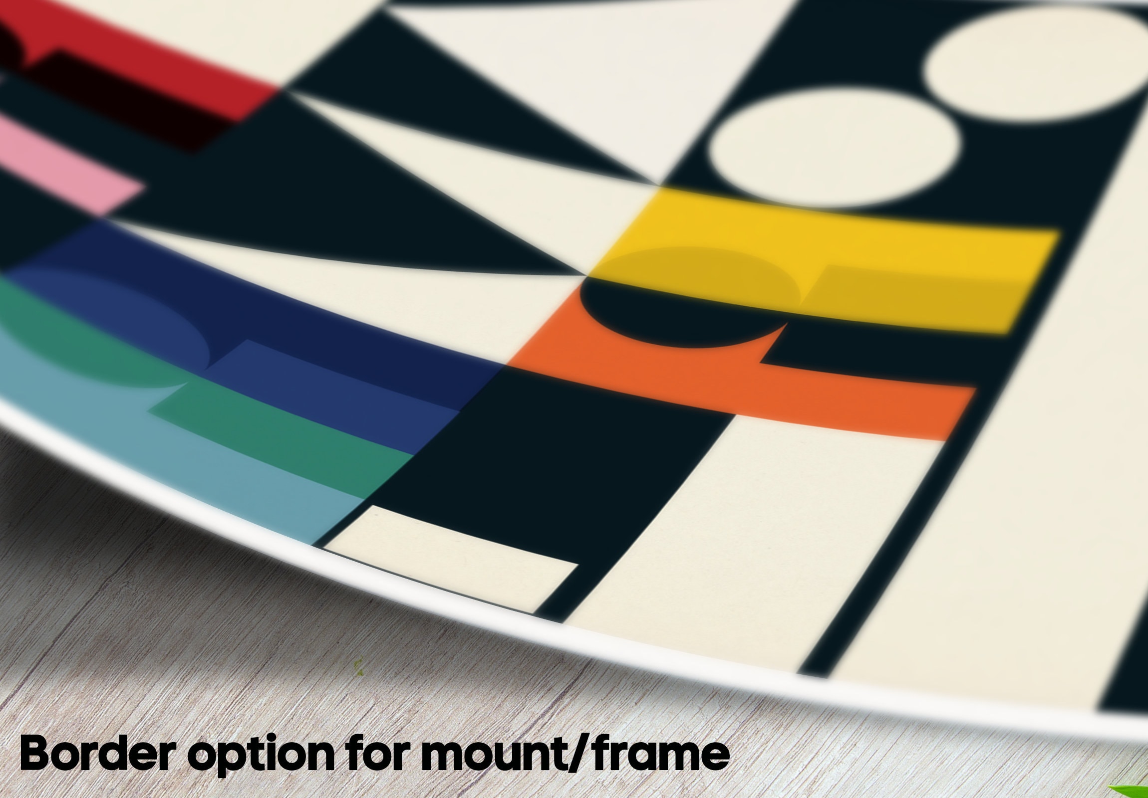 Minimalist Abstract Mid Century Typography Art Print