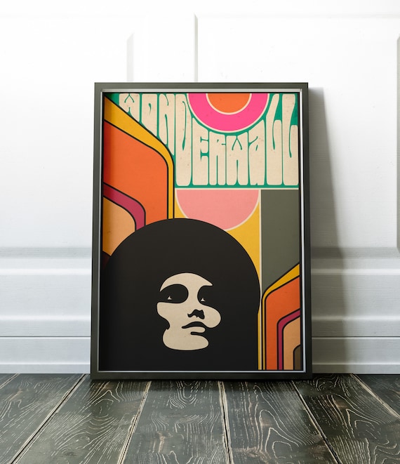 Wonderwall - 60s Psychedelic Style Art Poster