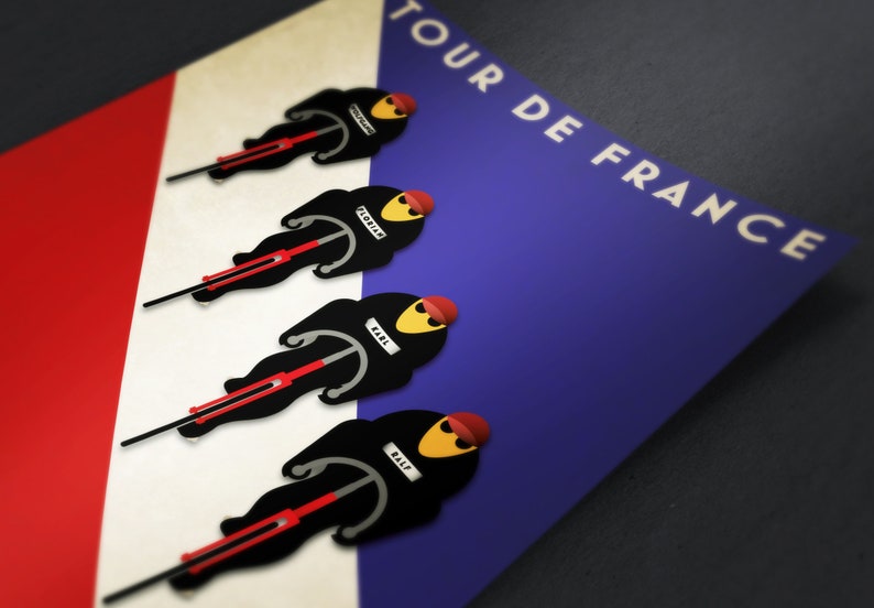 Tour De France Art Deco Style Kraftwerk Art Print image 3