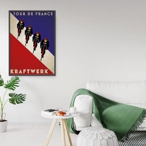 Tour De France Art Deco Style Kraftwerk Art Print image 4