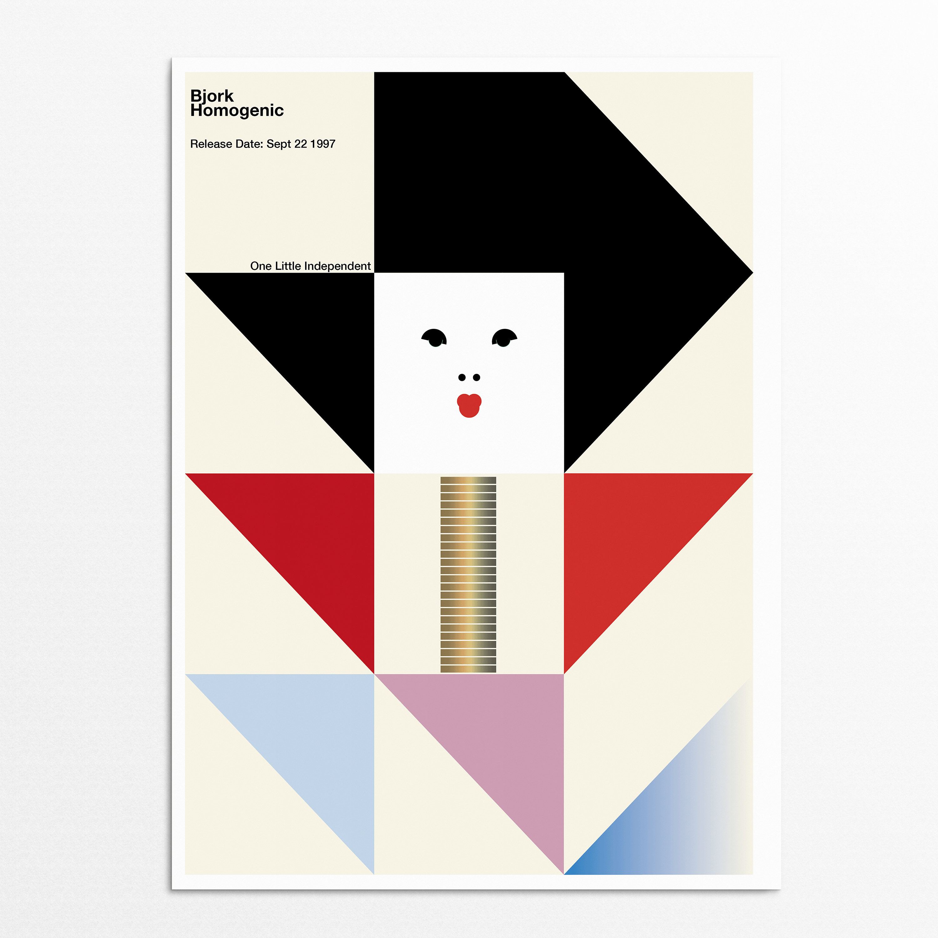 Homogenic - Bjork Minimalist Geometric Art Poster - Etsy
