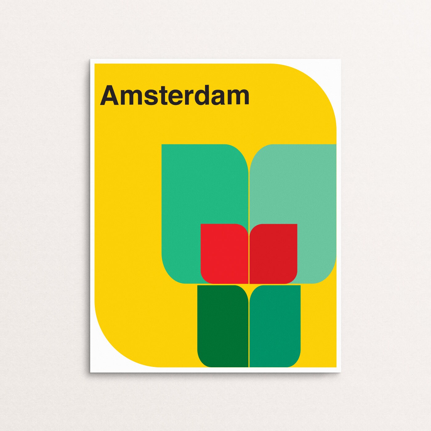 Amsterdam Graphic Design Print
