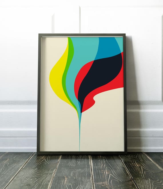Plume - Abstract Graphic Design Print