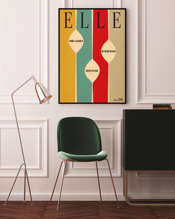 1950s Style Mid Century Modern Print