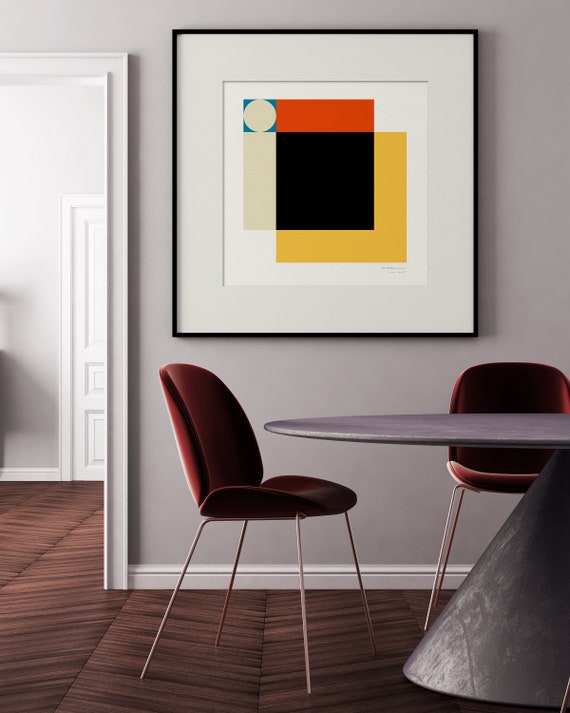 Moon - Mid Century Inspired Art Print