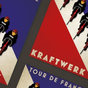 Tour De France Art Deco Style Kraftwerk Art Print image 2