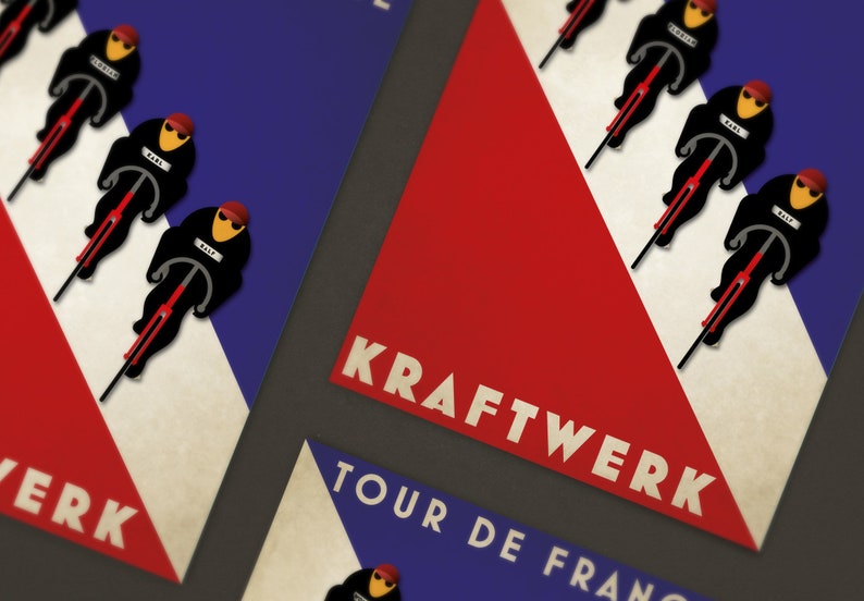 Tour De France Art Deco Style Kraftwerk Art Print image 2