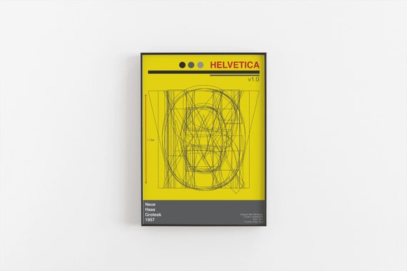 Helvetica - Graphic Design Art Print