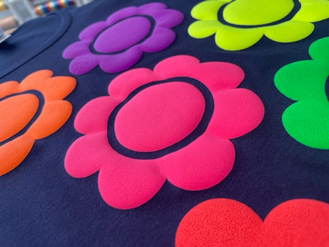 Neon Puff 3D Vinyl Puff Vinyl Etsy