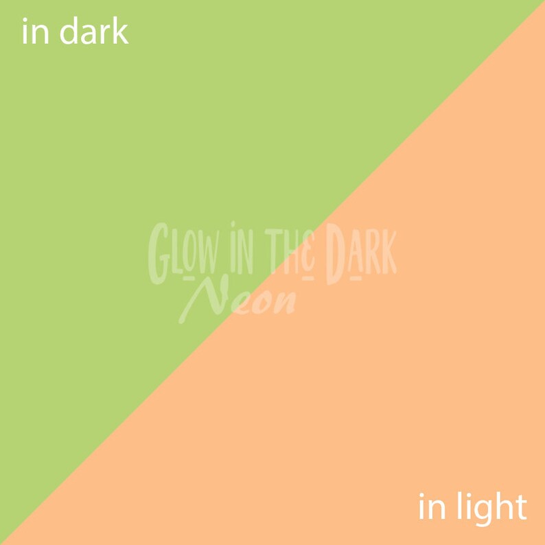 Glow in the Dark Heat Transfer Vinyl, Chameleon Glow in the Dark, Neon