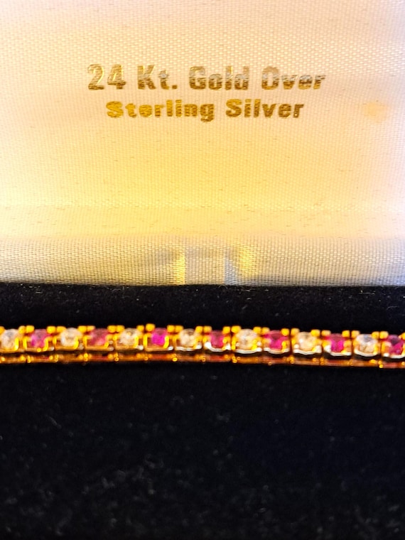 Gold Vermeil Tennis Bracelet
