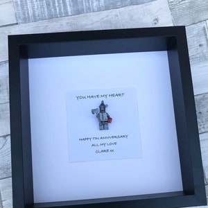 Personalised Tin Man Wedding Anniversary Frame Gift - Wizard of Oz