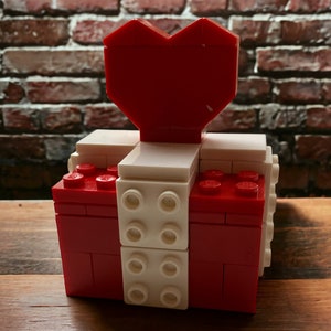 Models Built With Lego® Bricks - Heart Box with Heart inside Lego Gift - Perfect Valentines Day Gift / Mothers Day Gift / Gifts for Her