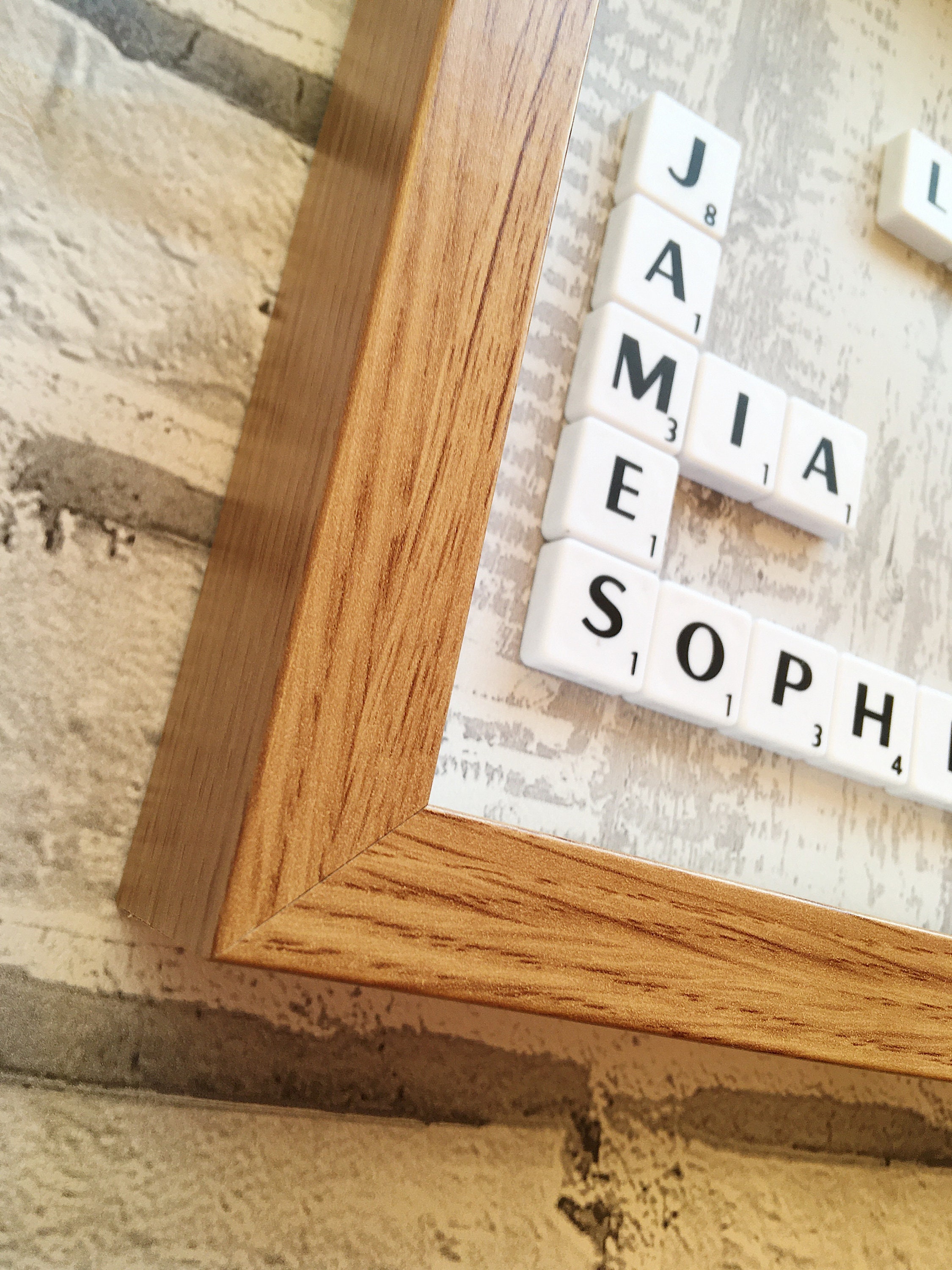 Personalised Scrabble Wall Art Scrabble Frame Etsy