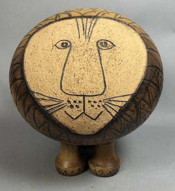 The Biggest Lisa Larson Lion Gustavsberg 1960s Vintage Piece