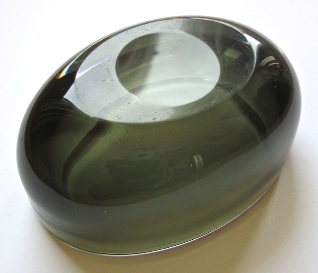 Orrefors Swedish Modernist Oblong Bowl by SVEN PALMQVIST or Nils ...