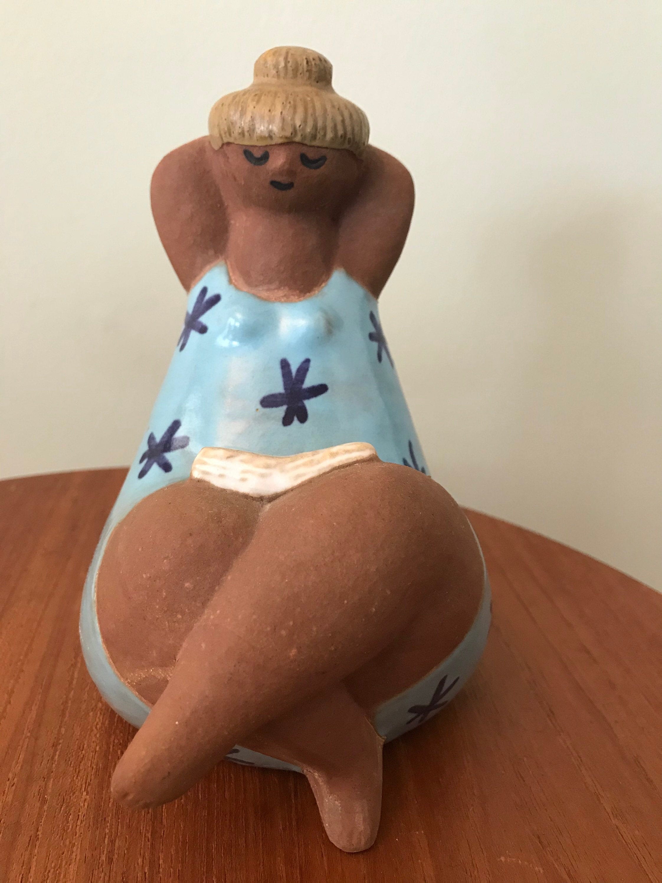 Lisa Larson ABC Girl Emma Gustavsberg Figurine Eames Era - Etsy