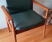 Pair Finn Juhl Rosewood and Leather Diplomat Chairs Midcentury Rare Danish Modern ca. 60s