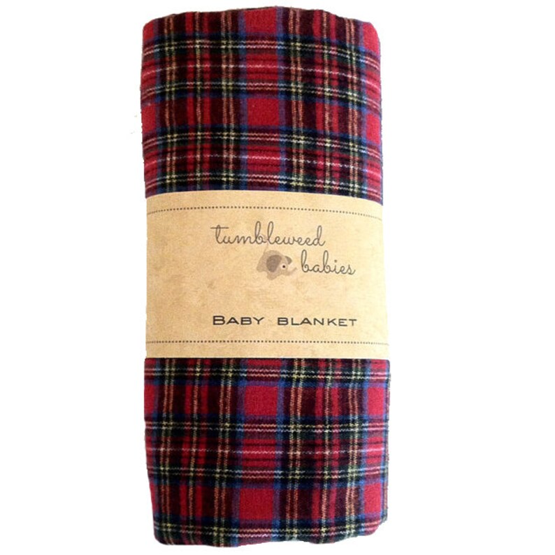 Plaid Baby Receiving Blanket Swaddle BlanketNewborn Flannel Blanket