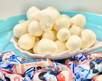 Caramelle liofilizzate Caramelle asiatiche di coniglio bianco