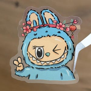 POP MART ステッカー　111201 POPMART SKULLPANDA SPちゃん ステッカーシール 80p - メルカリ