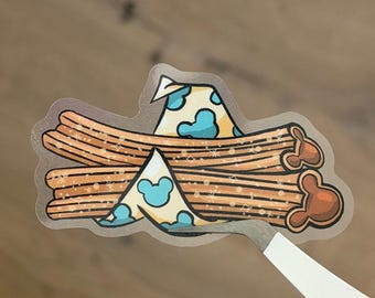 Mickey Waffle Sticker Mickey Waffle Waterproof Vinyl Sticker, Disney Inspired Stickers - Etsy