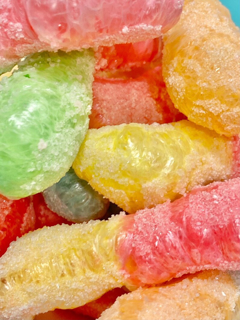 Freeze Dried Candy Gummy Worms Etsy