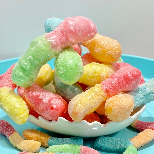 Freeze Dried Gummy Worms Etsy