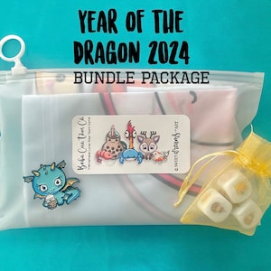 Year of the Dragon Bundle Dim Sum Boba Vietnamese Lunar New Year Tet Gambling Dice Board Game image 1