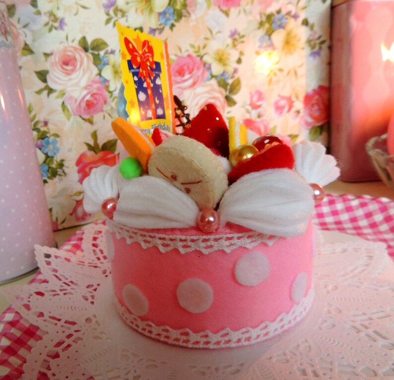 Felt Food Felt Mini Layer Cake Felt Home Children Birthday Etsy