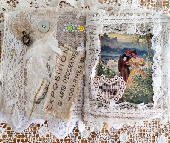 Big Junk Journal, 24 Pages, Shabby Chic Diary, File Folder