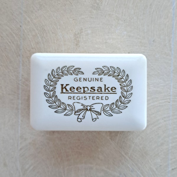 Vintage Ring Box "Keepsake" in Excellent Condition! Keepsake Logo, Blue and Cream Interior - Double or Single Ring - Estimated Circa 1950's!