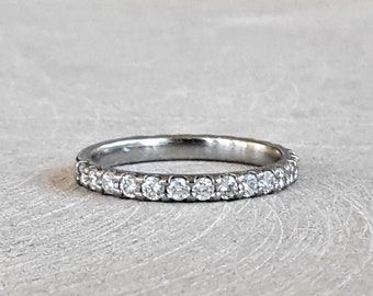 Platinum Diamond Eternity Band: .66 Ctw Round Brilliant Cut, VS2-SI1