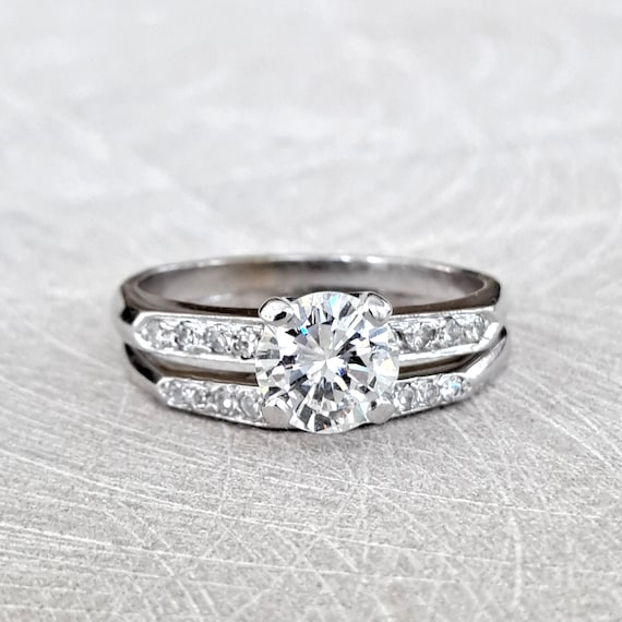 1 carat cheap wedding set