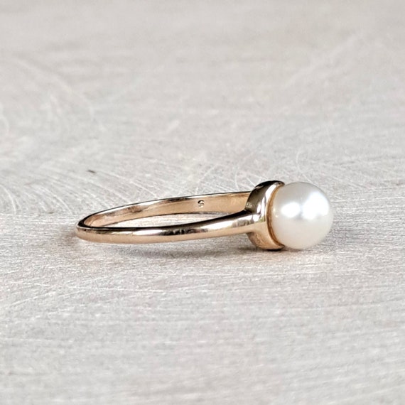 Vintage Fine Pearl, Diamond, and 14K Yellow Gold … - image 2