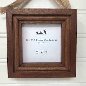 3" x 3" Sapele Picture Frame - FREE SHIPPING