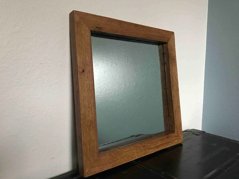 Red Oak 18 X Mirror Frame Made Out Of Reclaimed